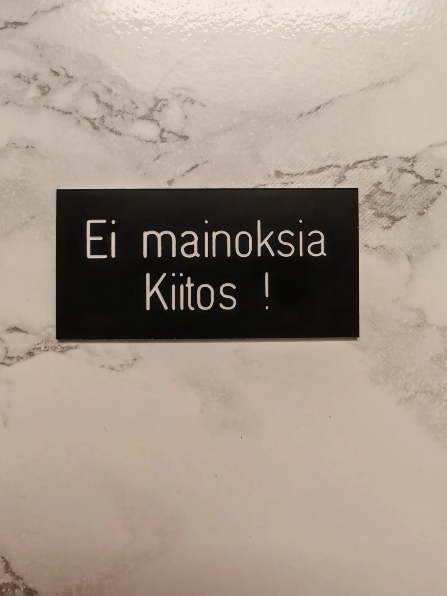 Ei Mainoksia Kiitos! 70x35